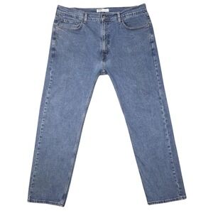 Levi's Regular Fit Straight Leg Jeans Blue Denim Classic Mens 40x30